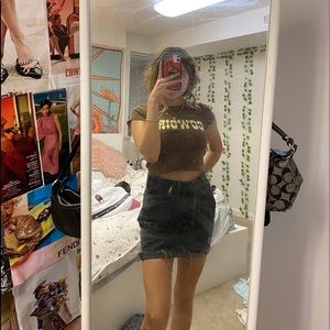 Levi’s black denim skirt!!